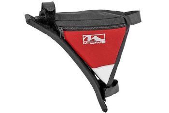 Sakwa na ramę trójkątna M-WAVE czarno-czerwona - Outlet